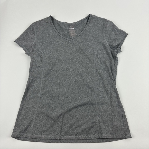 Danskin Now Athletic Tshirt Womens Large 12-14 Gray Semi Fitted - Picture 1 of 9